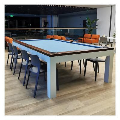 China Indoor Sport Game Table Factory high-end custom 2-in-1 American dining table and convertible pool table for sale