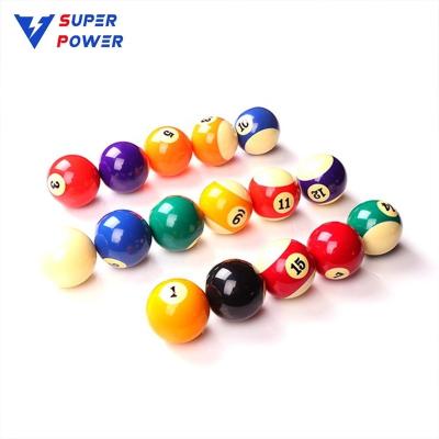 China American RESIN BILLIARD BALL SET Chaoli manufacturer supplier 57.2mm diameter standard 16 pool balls per set for pool game for sale