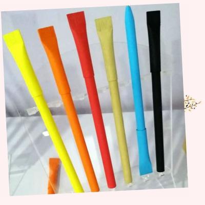 China 2022 Promotional Pen Cheap Promotional Kraft Paper Pens For Promotion With Logo for sale