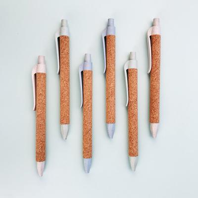 China Promotional Pen Eco Wheat Straw Friendly Pen Cheap Promotional Ballpoint Pen for sale