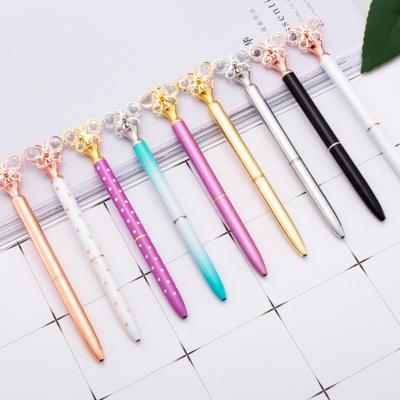 China Luxury Pen 2018 Promotional Flower Twist Metal Pen Personalized Wedding Pens With Custom Logo for sale