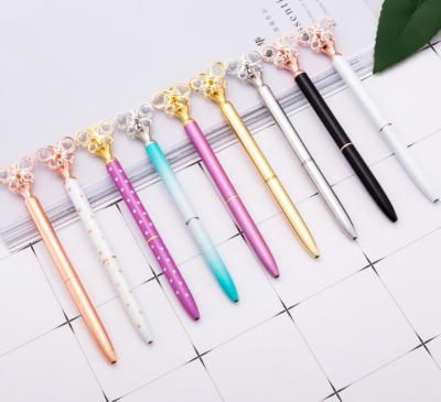 China Promotional Pen New Luxury Crystal Ballpoint Pen Promotion Metal Butterfly Pen with Custom Logo for sale