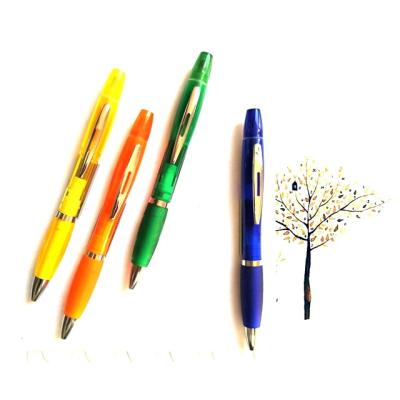 China creative promotional pen highlighter bar and with ballpoint pen with logo for sale