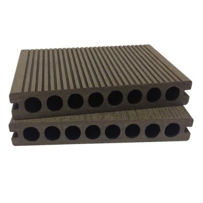 China UV Resistant WPC Extruded Wood And Plastic Composite Outdoor Waterproof 150*25 Mm Terrace Decking Durable Flooring for sale