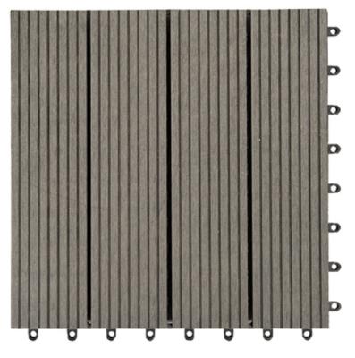 China Wholesale Low Price UV Resistant Waterproof Maintenance WPC Interlocking Composite Deck Click Wood Tiles for sale