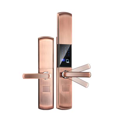 China Home Office Apartments Hotel Lock Slide Design Smart Support Remote Open Fingerprint Lock Anti-theft Lock for sale