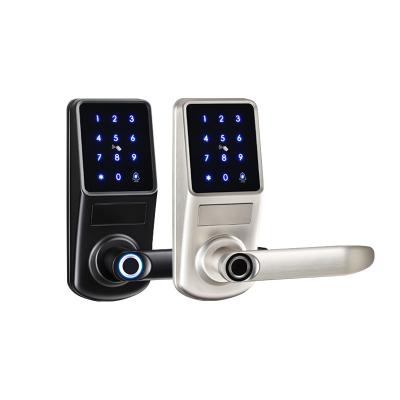 China Home Office Apartments Hotel Smart Lock Security Biometric Fingerprint Padlock Door Lock for Home Office Door for sale