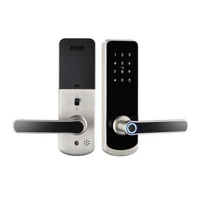 China Waterproof Wifi Tuya Smart Lock Sliding Door Lock Fingerprint Code Hotel Home Office Apartments Lock for sale