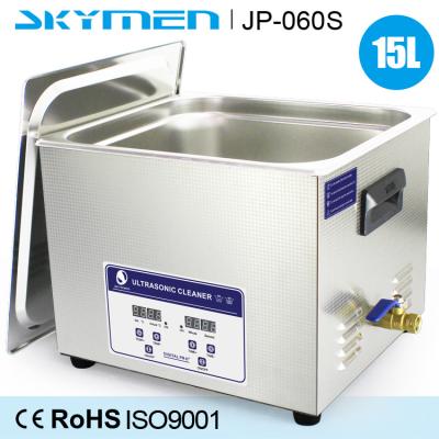 China 15 L el tanque ultrasónico comercial de calentamiento del limpiador 200w de Benchtop del acero inoxidable en venta