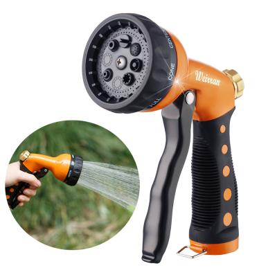 China Garden 9 Models Garden Spray Hose Nozzle Power Pressure Water Sprayer for sale