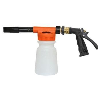 China Hot Selling Car Snow Cleaning Foam Lance Foam Nozzle Foam Gun Final Jet With 960ML Cylindrical Bottle for sale