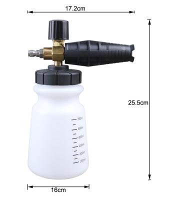 China Car Cleaing Foam Lance Car Washing Pot Adjustable Cannon Sprayer High Pressure Foam Kit for sale