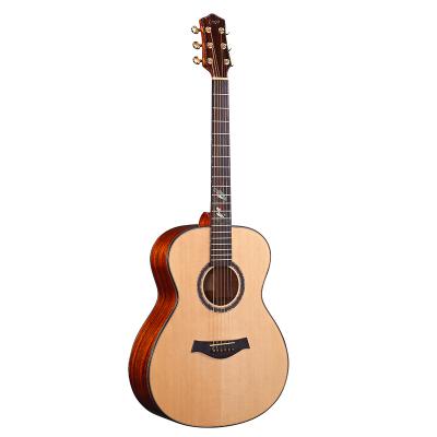 China stika solid top china made high quality all solid acoustic guitar mahogany steel string acoustic guitar 41 inch for sale