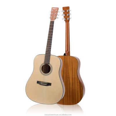 China Top Solid Spruce Top Acoustic Guitar Mahogany Hand Crafted Acoustic Electric Guitar for sale