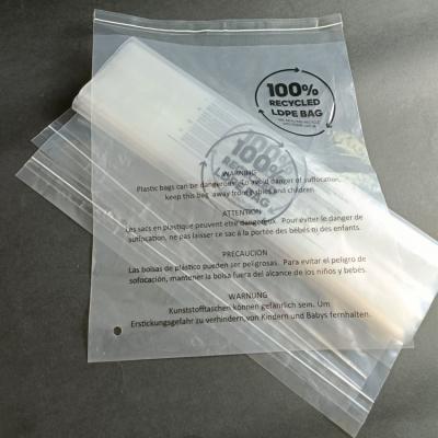 China Standard Recyclable Global Recycled Self Adhesive Choke Warning Custom Polybags 12x14 for sale