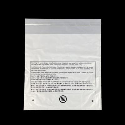 China High Quality Eco Friendly Compostable Degradable Bio Choking Warning Polybag Moisture Proof Frost for sale