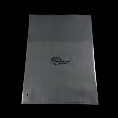 China Hot Selling Moisture Proof Custom Printed Clear Thick Flat Surface Medium LDPE Grs Pe Plastic Bag for sale