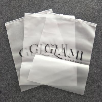 China Zippered Moisture Proof Printed Logos LDPE Plastic Garment Swimwear Packing Biodegradable Clothes Pla Zipper Bag for sale