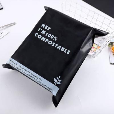 China shoes & Clothing Shoes Packing 100% Biodegradable Self Sealing Black Custom Mailing Bags For Clothes for sale