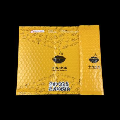 China shoes & apparel private label shipping waterproof padded garment wraps mail bubble polybag with logo for sale