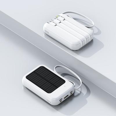 China 20000mAh power bank solar charging Type-C uninterruptible charging for sale