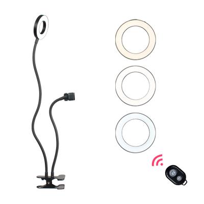 China JiYi mini phone stand PORTABLE photographic lighting 6 inch separate led ring light for youtube video for sale