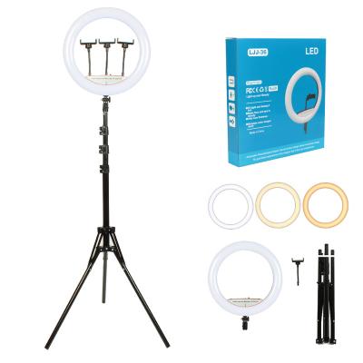 China Low price PORTABLE 26w 14 inch ring light with tripod stand for sale