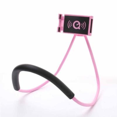 China 360 Rotation Neck Hanging Creative 360 ​​Rotation Neck Long Arm Flexible Phone Holder Item New Hanging Lazy Phone Holder Neck Bracket Cells Flexible Mobile Mount Holder for sale