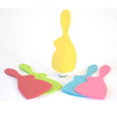 China Shaped Colorful Felt Bunny and Chick Felt Egg Warmer Easter Egg Decoration for sale