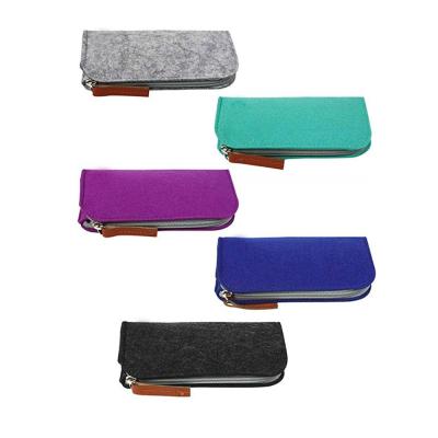 China Multi Felt Colors Microfiber Fabric Felt Slip In Eyeglass Cases For Sunglass for sale