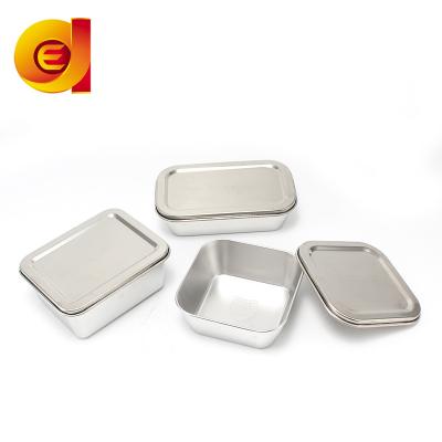 China Freshness Preservation 304 Stainless Steel Seasoning Box Set Rectangular Sample Box for sale