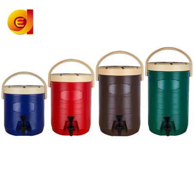 China Sustainable Stainless Steel Milk Tea Insulation Bucket Insulated Cool Water Buckets And Hot Drink Barrel for sale