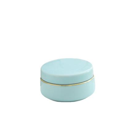 China Factory direct sales environmental protection ceramic body cosmetic butter jar ceramic sealing tank for sale