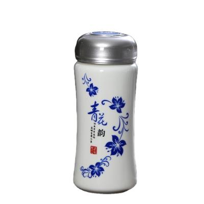 China Non Inverted Custom Ceramic Thermos Water Bottle Insulation Sports Bottle for sale