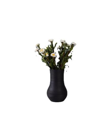 China Minimalist border for pull creative home handmade vase with dry flower living room hydroponic desktop open ceramic ornaments for sale