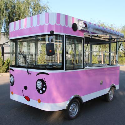 China Multifunctional Round Corner Cartoon Shape Food Cart for Selling Food Can Hold Various Food Items for sale