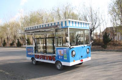 China Electric Heater Flat Top Bus Dining Car with Cooling System and Air Conditioner for sale