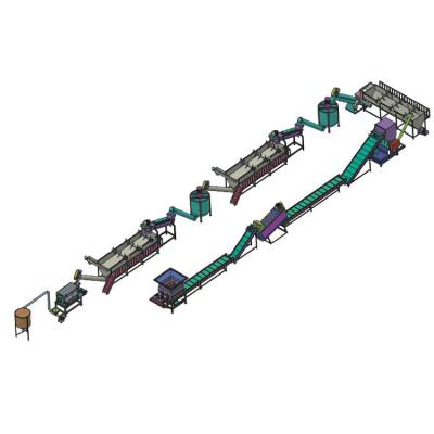 China 150-370KW Power High Speed Full Automatic PP PE PET Waste PET Bottle Crushing And Washing Line for sale