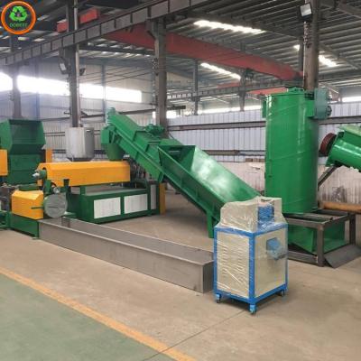 China 2600*700*700 mm PP PE Film Recycling Kunststoff Pelletizing Maschine Drei-Schrauben-Design zu verkaufen