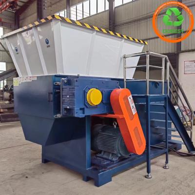 China 4000 kg Duurzaam groot koppel Laag snelheid Rotary Stoffen Kleding Nylon strips Textiel Single Shaft Shredder Te koop