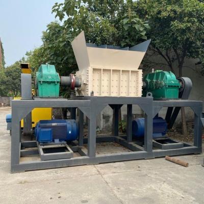 China Gemakkelijk te bedienen Double Shaft Waste Tire Shredder Twin Shaft Aluminium Crusher Machines Te koop