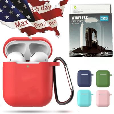 China Sustainable US stock Free Shipping Best Quality Wireless Earphone Max Headphones For Airpodes Pro 2nd 3rd Generation Case Silicone for sale