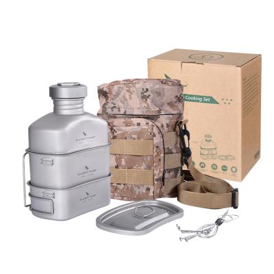 China Lightweight Unlimited Outdoor Cup Army Travel Canteen Military Mug Increasing Army Kettle Bottle With Lunch Box Set for sale