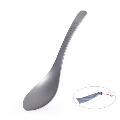 China Lightweight Unlimited Travel Camping Tableware Spoon Portable Lightweight Titanium Spoon Outdoor for sale