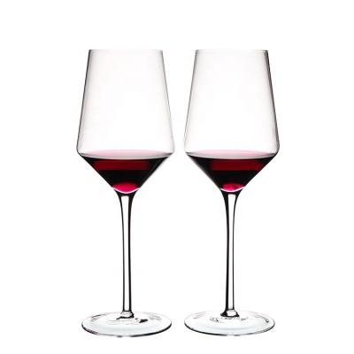 China Traditional Running Tumbler Diamond Shape Crystal Wine Glass Tumbler Set for sale