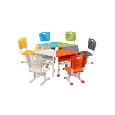 China Modern New Arrival Modern Design Classroom Kids School Desk School And Chair Desk for sale