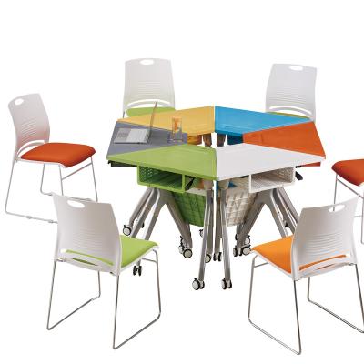 China Modern New Design School Furniture Student Desk And Chair Set School Chairs With Desk for sale