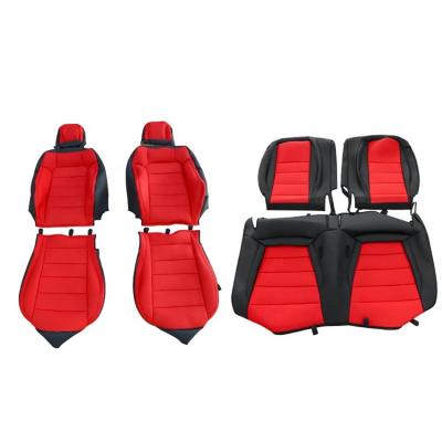 China Sports Amazon Design New Sells For Ford Mustang Luxury Custom Factory Wholesale High Quality Car Seat Cover Full Set Of Car Seat Cover for sale