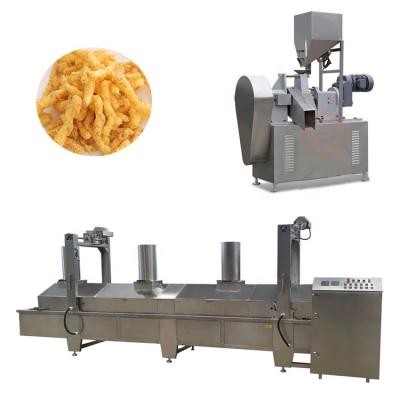 China food & Automatic beverage factory kurkure Nik naks corn curls making machine for sale