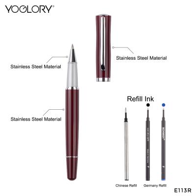 China Promotion\Business\School\Office YOGLORY drop out curved clip style trackball pen with silk printing or laser engraving logo as a nice gift for your customers for sale